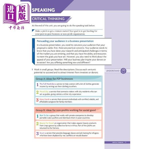 【中商原版】英文原版进口 新版剑桥英语 Unlock 教材5级学生用书 Listening Speaking 听力口语少儿英语教材 含电子资源 CEFR 商品图3