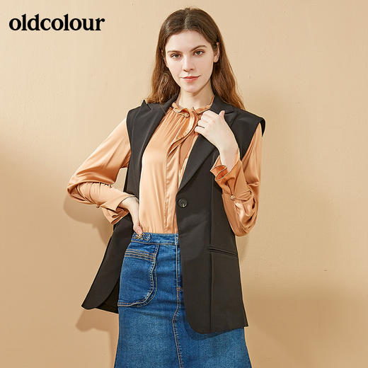 oldcolour2021秋季商场同款气质马夹女N31032146 商品图3