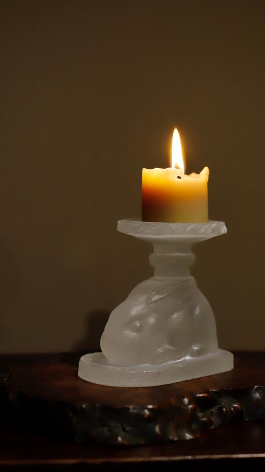 瑞兔烛台 古法琉璃烛台 氛围感好物 商品图1