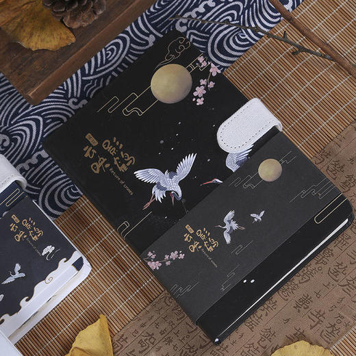 见鹤归精装本创意记事本复古中国风手账 商品图2