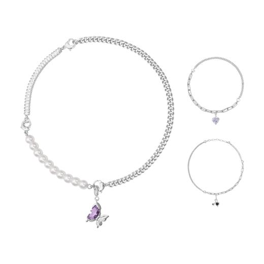 【SVIP积分兑换】ZEGL设计师自定饰系列DIY组合项链手链女轻奢小众锁骨链配饰套装 商品图8