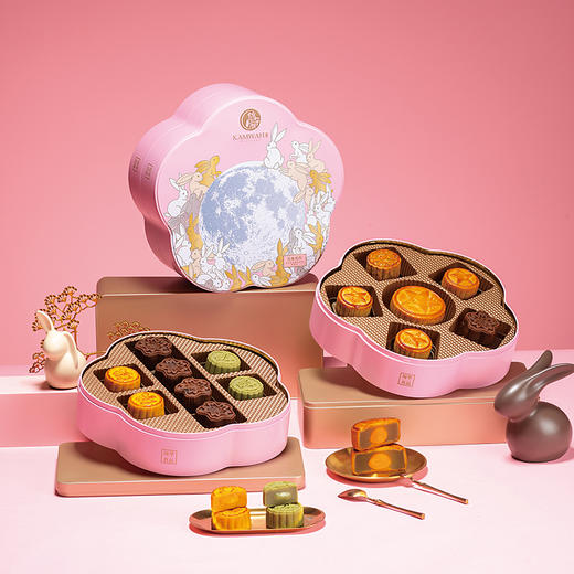锦华玉兔揽月月饼礼盒【双层】860g 商品图1