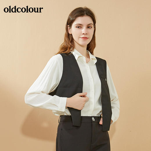 oldcolour2021秋季商场同款气质长袖衬衫女N31013114 商品图1