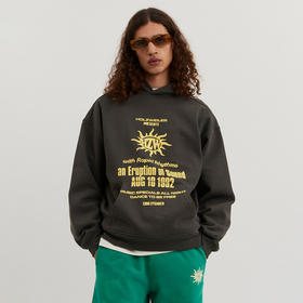 HOLZWEILER M. Paradise Festival Hoodie 印花水洗做旧廓形连帽