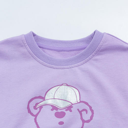 贝贝怡童装春秋温柔甜美卫衣套装女童时髦洋气运动两件套 商品图5