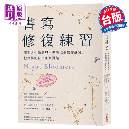 【中商原版】书写修复练习 面对人生低潮与困境的12个书写练习 把摔伤的自己重新拼起 港台原版 蜜雪儿皮尔斯 采实文化 商品图0