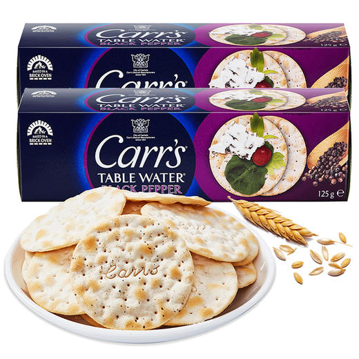卡氏Carr's英国薄饼干125g*3盒（有效期至2023年12月） 商品图4
