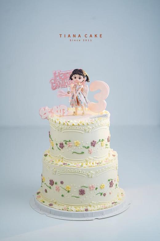 【纯手工翻糖定制款】小清新翻糖女孩人偶 商品图0