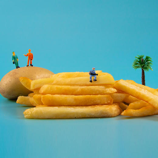 雪川薯味 3/8冷冻粗薯条 500g 1袋 原味 国产薯条半成品 方便速食菜（早餐 午餐 晚餐 夜宵）炸鸡西餐小食 商品图7