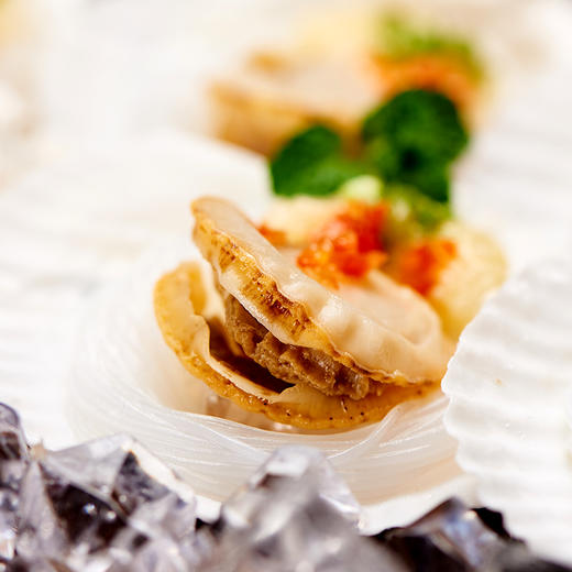 福字号 新鲜蒜蓉粉丝虾夷扇贝肉270g海鲜超大号6只装 商品图4