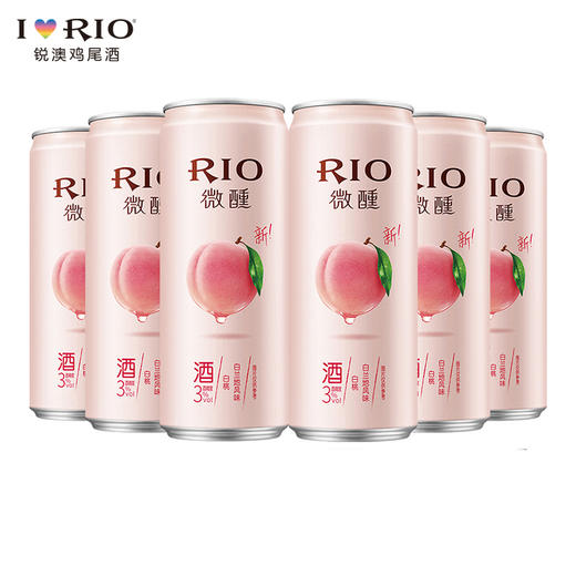 锐澳新微醺鸡尾酒（白桃味）330ml*6 商品图0
