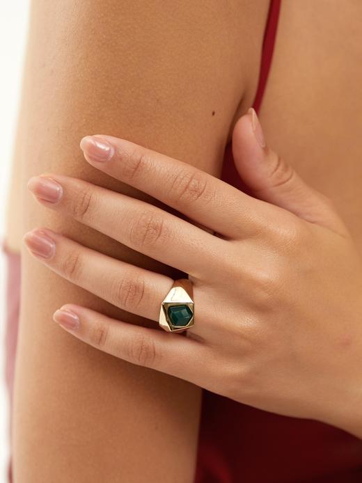 SOL DE VERANO 绿玛瑙复古戒指 商品图3