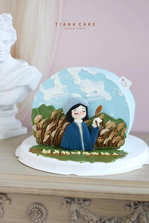 【手绘定制款】稻田女孩 商品图0