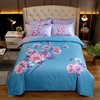 简约磨毛四件套被套床单四季通用床上用品单人宿舍床三件套大版花 FYJ-MDS1 商品缩略图4
