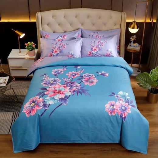 简约磨毛四件套被套床单四季通用床上用品单人宿舍床三件套大版花 FYJ-MDS1 商品图4