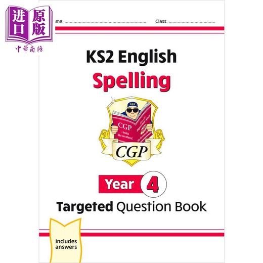 【中商原版】英国CGP原版 KS2 Year3-6 英语单词拼写目标问题书套装4册 商品图2