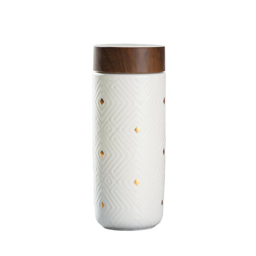 乾唐轩活瓷杯鎏金奇迹木纹盖随身杯双层330ml 商品图0