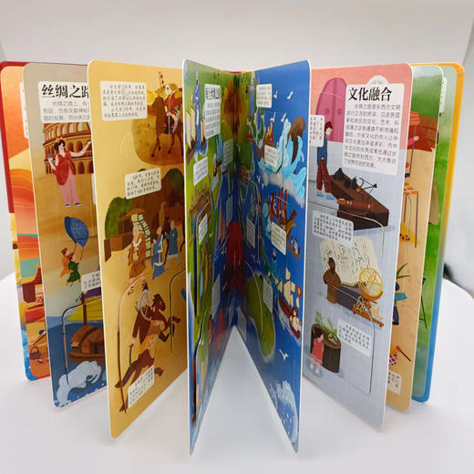 熊小猫揭秘翻翻书系列 揭秘陆上和海上丝绸之路 4-10岁 熊小猫童书馆 著  科普百科 商品图1