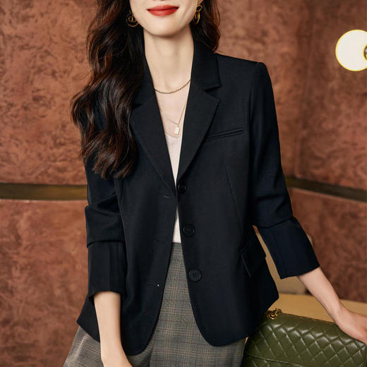 新款韩版，气质休闲小个子短款小西装外套XZ689 商品图3