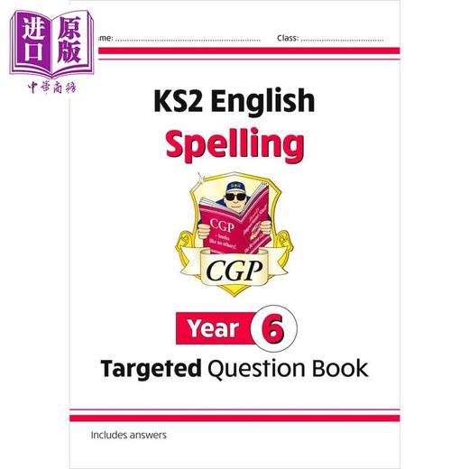 【中商原版】英国CGP原版 KS2 Year3-6 英语单词拼写目标问题书套装4册 商品图4