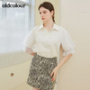oldcolour2021秋季商场同款短袖T恤女N31021154 商品缩略图4