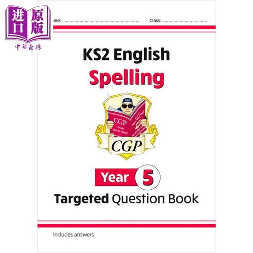 【中商原版】英国CGP原版 KS2 Year3-6 英语单词拼写目标问题书套装4册 商品图3