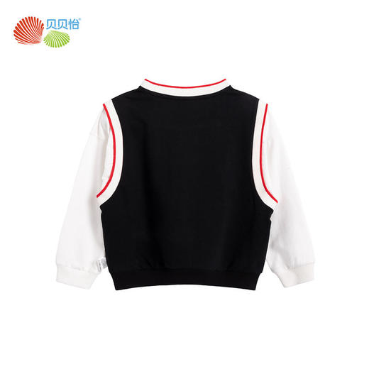 贝贝怡童装男童假两件卫衣洋气新款中大童装上衣内搭儿童潮流 商品图4