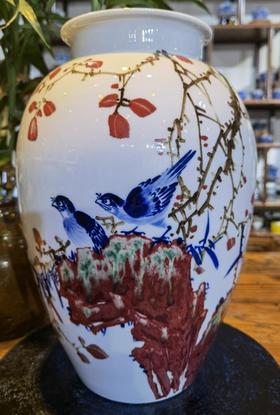 青花釉里红＜鸿运当头＞