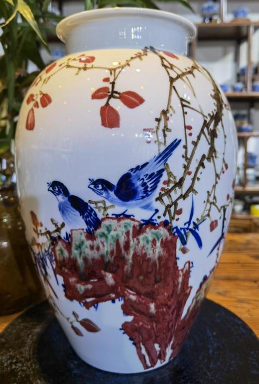 青花釉里红＜鸿运当头＞ 商品图0