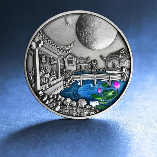 【深圳国宝】中秋月圆·珐琅彩纪念银章（现货） 商品图1