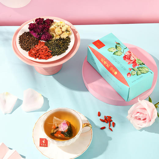 积分兑换：花养花 玫瑰杞菊决明茶 45g/10包 商品图2