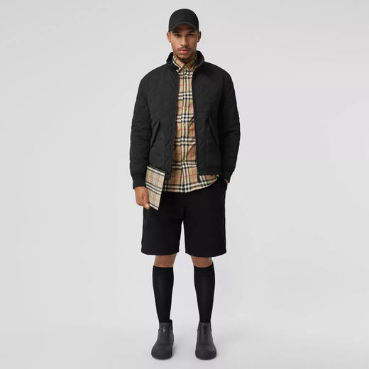 BURBERRY 巴宝莉 男士钻石绗缝恒温夹克外套棉服 黑色 8047934 A1189 商品图3
