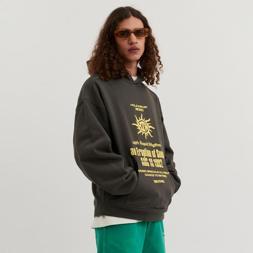 HOLZWEILER M. Paradise Festival Hoodie 印花水洗做旧廓形连帽 商品图1