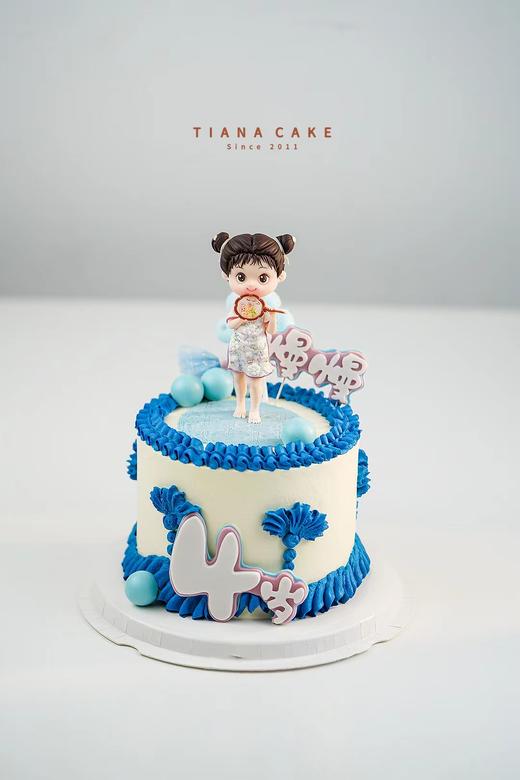 【纯手工翻糖定制款】旗袍翻糖人偶复古款 商品图0