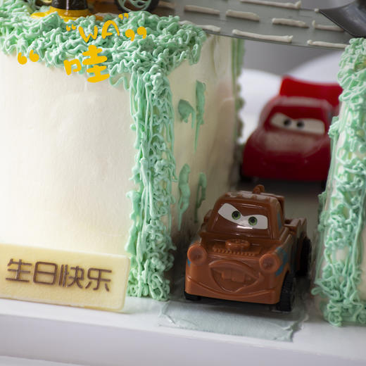 “小小挖掘机”卡通造型蛋糕，汽车总动员的开山之作 商品图3