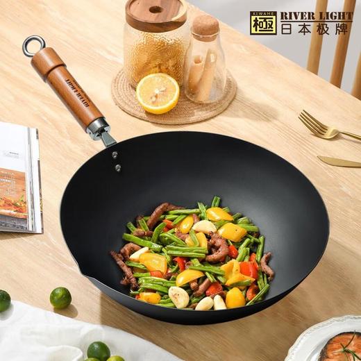 日本极牌本家炒锅·另配锅盖33cm 商品图2