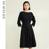 玳莎荷叶边连肩袖连衣裙秋装收腰显瘦通勤时尚中长款裙子   CC35302 商品缩略图0