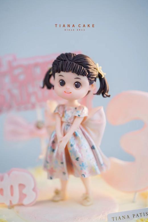 【纯手工翻糖定制款】小清新翻糖女孩人偶 商品图1