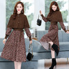 YWE WX4269优雅碎花针织两件套连衣裙 商品缩略图1