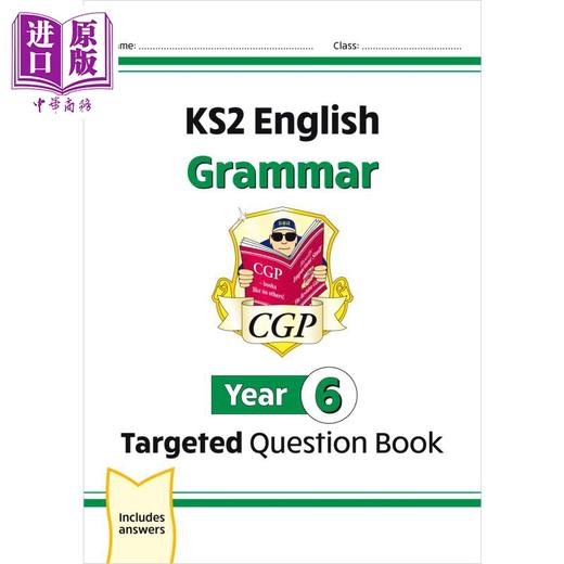 预售 【中商原版】英国CGP原版 KS2 Year3-6 英语语法目标问题书套装4册 含答案 三四五六年级 商品图4