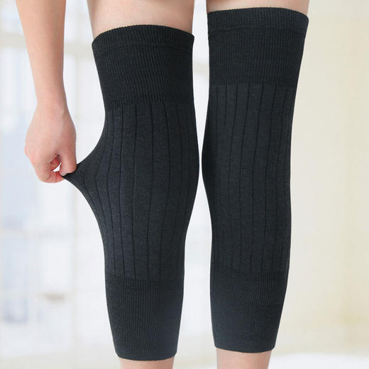 【运动装备】绒毛护膝男女士老人老寒腿加厚膝盖炎关节保暖秋冬季骑车防护护膝 商品图1