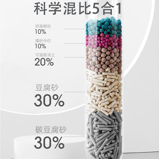 【宠物用品】宠道夫混合猫砂除臭活性炭奶香豆腐猫砂活性炭膨润土猫沙 商品图1