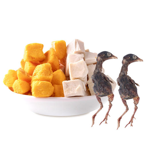 【宠物用品】冻干猫零食冻干鸡肉粒蛋黄粒鹌鹑营养发腮100g装 商品图4