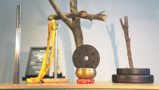 纯阳功练功器材 桃花顶 拍打棒 悬挂玉带 商品图0