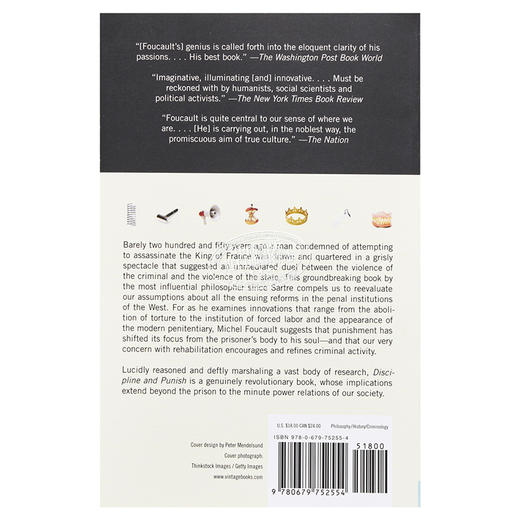 【中商原版】米歇尔 福柯 规训与惩罚 Discipline and Punish The Birth of the Prison 英文原版 Michel Foucault 商品图1