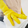 云洁橡胶手套洗碗家务清洁厨房洗衣商用胶皮手套灵巧4双中号防水防滑 商品缩略图2