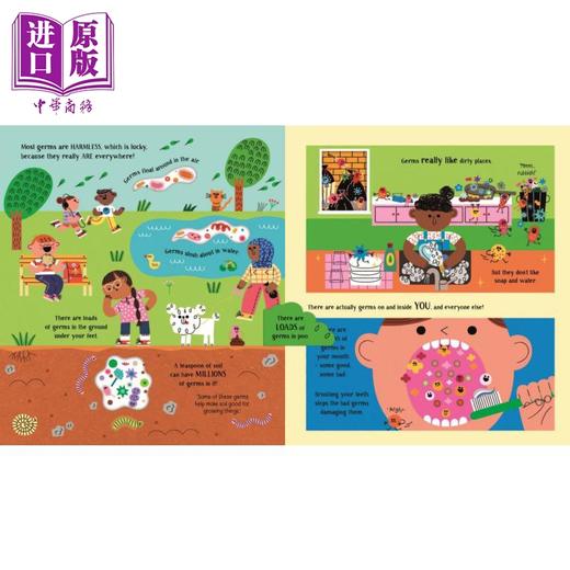 【中商原版】Step inside Science Germs 走进科学病菌 英文原版儿童绘本 科普图书 6到9岁 商品图1