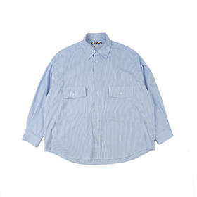 is-ness BIG POCKET SHIRT 英国THOMAS MASON面料廓形大口袋衬衫