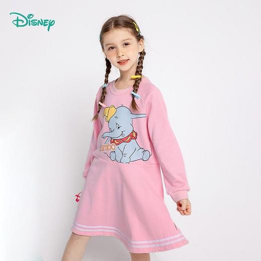 迪士尼童装 女童连衣裙春秋新款女宝宝裙子洋气甜美裙红色潮221Q766 商品图0