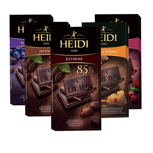 罗马尼亚赫蒂黑巧克力系列80g-100g  细腻浓醇 回味悠长 040172/040174/040178/040165/040166 商品图0